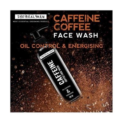 The Real Man Caffeine Coffee Oil Control & Energising Face Wash 200 ml - Face Wash & Cleansers