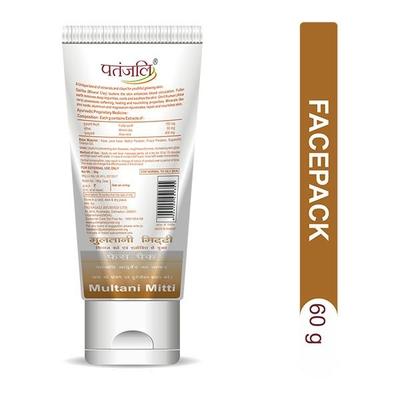 Patanjali Face Pack - Multani Mitti 60 gm - Face Packs