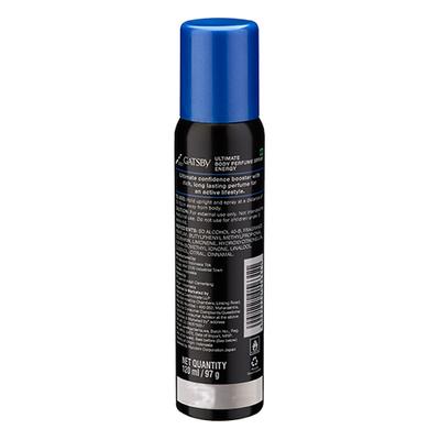 Gatsby Energy Ultimate Body Perfume Spray 120 gm - Men Deodorants/Roll-Ons
