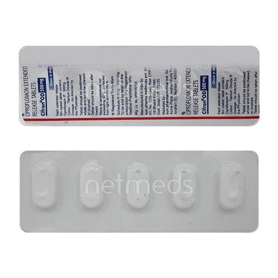 Cifran OD 500mg Tablet 5'S - Bacterial Infections-Qui