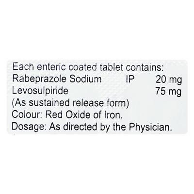 Prirab LS 75/20mg Tablet 10'S - Ulcer/Reflux/Flatulence-Aaa