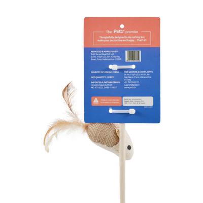 Pettr Cat Fishing Wand Toy 1's - Pet accessories