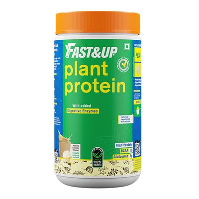 Fast&Up Plant Protein Powder - Vanilla Cupcake Flavour 420 gm - Whey Proteins