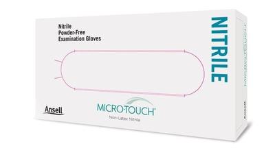 Ansell Micro Touch Nitrile Examination Gloves - White (Large) 150's - Surgical Consumable