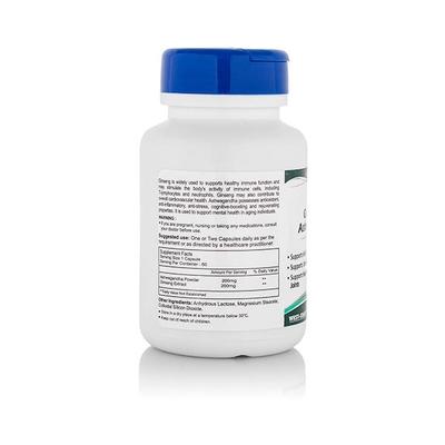 HealthVit Ginseng with Ashwagandha Capsules 60's - Sexual Care