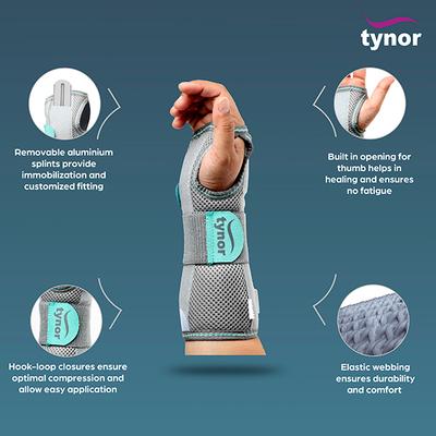 Tynor Wrist and Forearm Splint Left (L) (E 03) - Hand/Wrist Supports