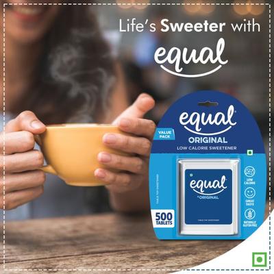 Equal Original Sweetener Tablet (Pack of 2 x 500's) 1's - Sugar Substitute