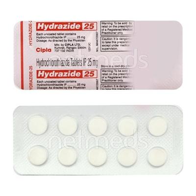Hydrazide 25mg Tablet 10'S - Hypertension-Diu