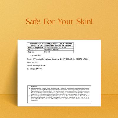 LA Shield SPF 40 Sunscreen Gel 50 gm (N) - Face Sunscreen