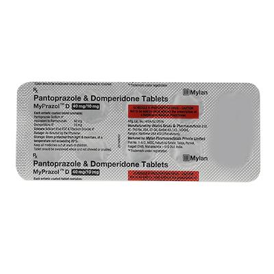 MYPRAZOL D 10/40mg Tablet 10's - Ulcer/Reflux/Flatulence-Aaa