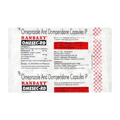 Omesec RD 10/20mg Capsule 10'S - Ulcer/Reflux/Flatulence-Aaa
