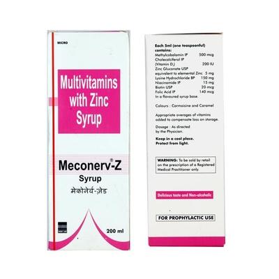 Meconerv Z Syrup 200ml - Nootropics And Neurotrophics