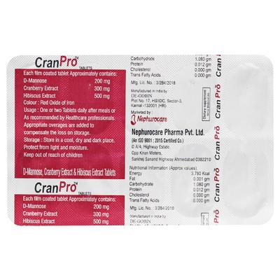 CRANPRO Tablet 10's - Supplements-Sup