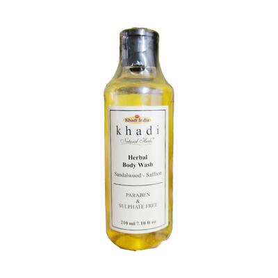 Khadi Natural Herbs Herbal Body Wash - Sandalwood & Saffron 210 gm - Personal Care (Ayush)
