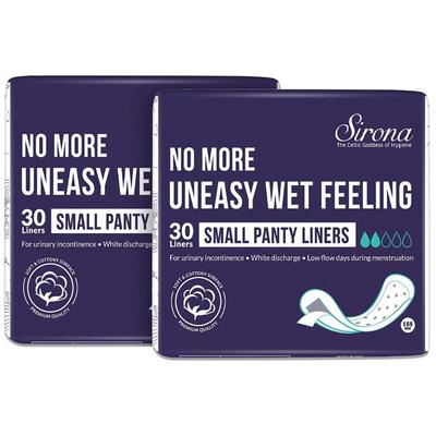 Sirona Small Panty Liners (Pack of 2 x 30's) - Panty Liners