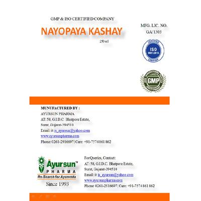 Ayursun Nayopaya Kashay 250 ml - Speciality Medicines