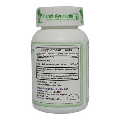 Planet Ayurveda Tulsi Capsules 60's - Speciality Medicines