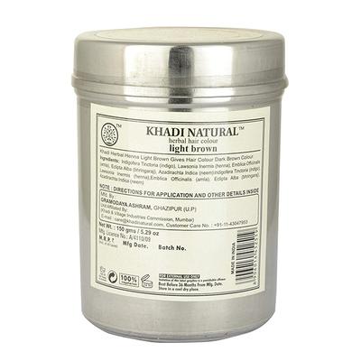 Khadi Natural Herbal Henna - Light Brown 150 gm - Henna