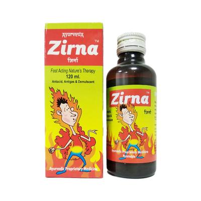 Zirna Fast Acting Nature's Therapy Antacid Tonic 120 ml - Acidity & Gas Relief