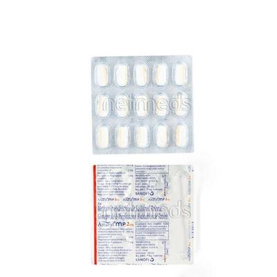 Amaryl MP 2mg Tablet 15'S - Diabetes-Ant