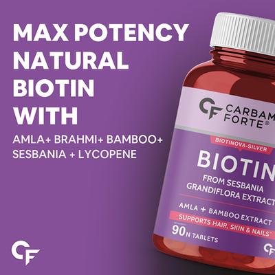 CF Biotinova-Silver Biotin 10000 mcg+ Veg Tablet 90's - Hair & Skin