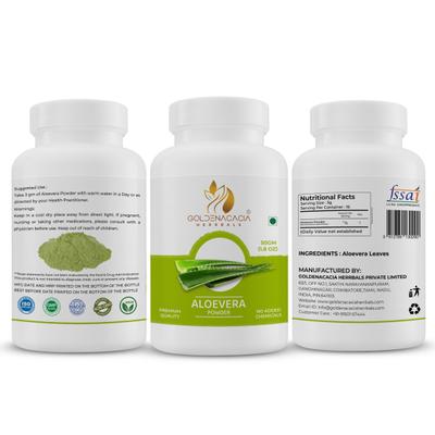 Goldenacacia Herrbals Aloevera Powder 50 gm - Pure Herbs