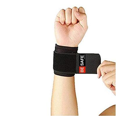 Be Safe Forever Wrist Band - Black (Pack of 2) - Knee/Ankle/Leg/Foot Supports