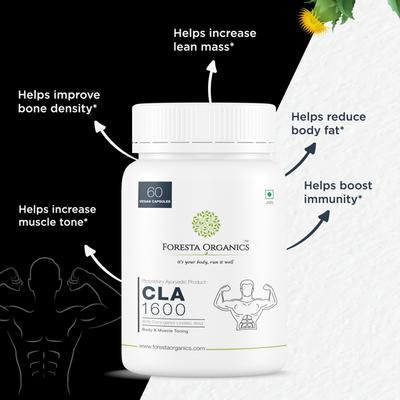 Foresta Organics CLA 1600 Vegan Capsule 60's - Speciality Medicines