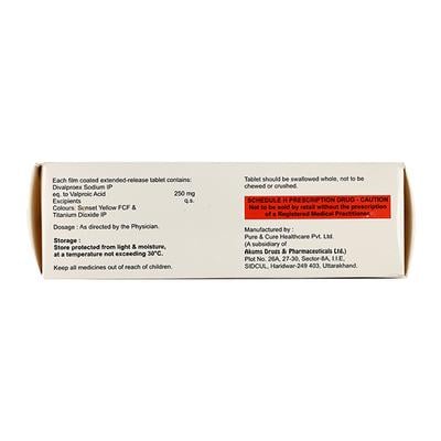BYPOL OD 250mg Tablet 10's - Epilepsy/Convulsion-Ant