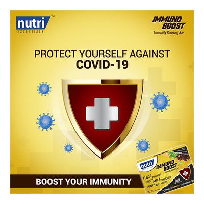Nutri Essentials Immuno Boost Bar (Pack of 5 x 20 gm) - Nutritional Bars