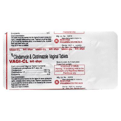 VAGI CL Vaginal Tablet 7's - Fungal Infections-Pre