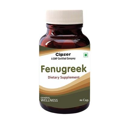 Cipzer Dietary Supplement Capsule - Fenugreek 60's - General Health