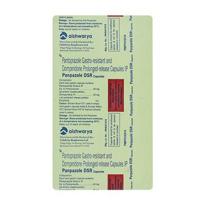 PANPAZOLE DSR Capsule 10's - Ulcer/Reflux/Flatulence-Aaa