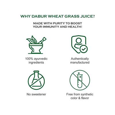 Dabur Wheat Grass Juice 500 ml - Ayurvedic Juices
