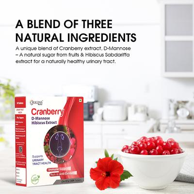 Origins Nutra Cranberry Extract Tablet (Pack of 2 x 15's) - Herbal Dietary Supplement