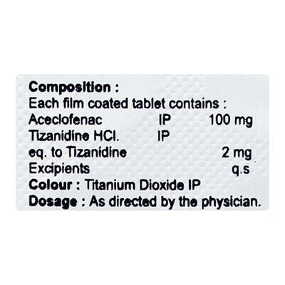 TIZANAC AC Tablet 10's - Pain relief-Nsa