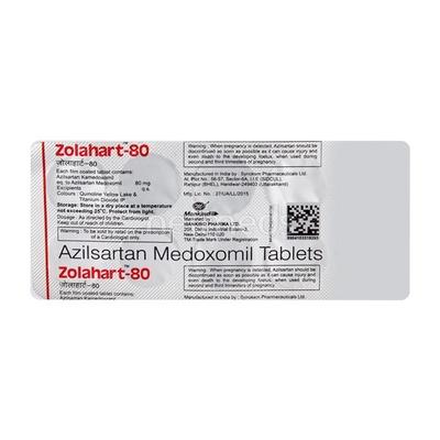 Zolahart 80mg Tablet 10'S - Hypertension-Ang