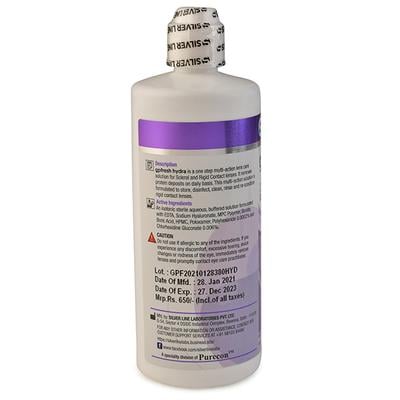 Silver Line gpFresh Hydra pH Balanced Contact Lens Solution 380 ml - Lens Solution