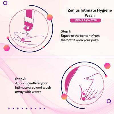 Zenius Intimate Hygiene pH 3.5 Cleanser for Women - Sunflower & Green Tea 100 ml - Personal Care (Ayush)