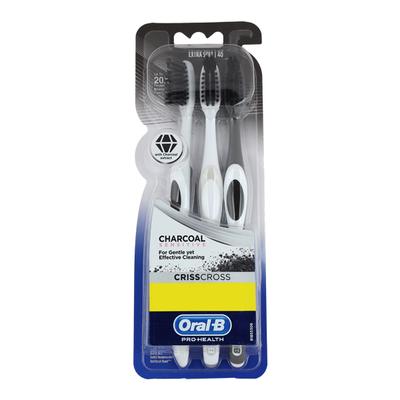Oral B Pro Health Crisscross Charcoal Sensitive Extra Soft Tooth Brush Buy 2 Get 1's - Toothbrushes