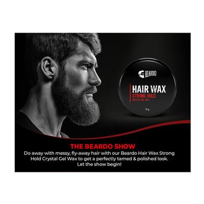 Beardo Crystal Gel Hair Wax - Strong Hold 75 gm - Hair Gels & Waxes