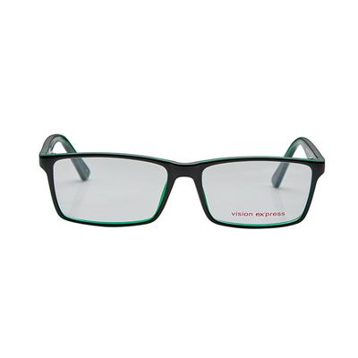 Vision Express 29469 Black Rectangle Eyeglasses (Including Anti-Reflective Coating Lens) 1's - Wearables Eye Glasses