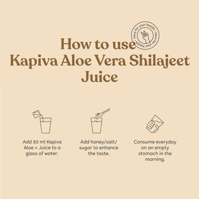 Kapiva Aloe + Shilajeet Juice 1 ltr - Sexual Healthcare