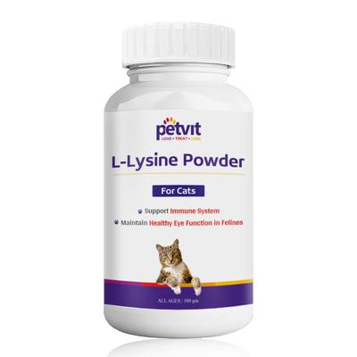 Petvit L-Lysine Powder for Cats 100 gm - Petfood