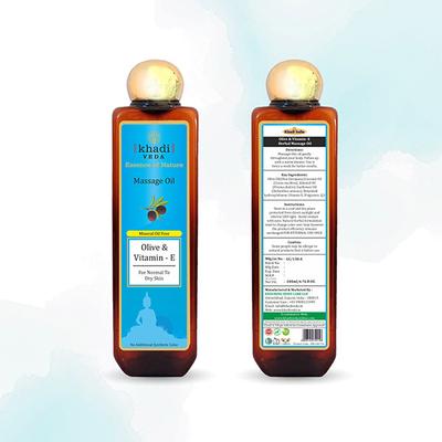 Khadi Veda Massage Oil - Olive and Vitamin E 200 ml - Massage Oils