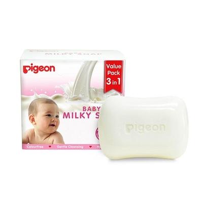 Pigeon Baby Milky Soap (Pack of 3 x 75 gm) - Baby Soap