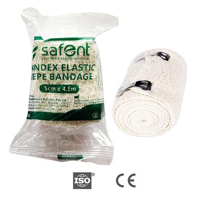Safent Spandex Elastic Crepe Bandage (5 cm X 4.5 m) - Bandages