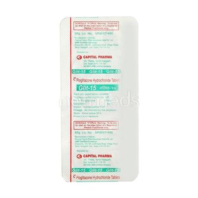 Glit 15mg Tablet 10'S - Diabetes-Ant