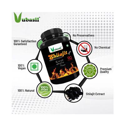 Vubasil Shilajit Pro Capsule (Pack of 4 x 90's) - Health Products