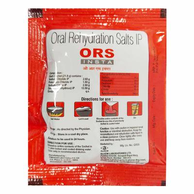 ORS INSTA ORANGE FLAVOUR Powder 21.8gm - Supplements-Ele